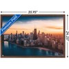 Trends International Cityscapes - Chicago, Illinois Framed Wall Poster Prints - 3 of 4