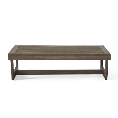 Christopher Knight Home Sherwood Acacia Wood Slat Panel Coffee Table