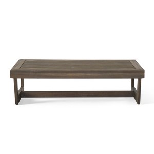 Christopher Knight Home Sherwood Acacia Wood Slat Panel Coffee Table - 1 of 4