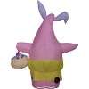 Gemmy Airblown Inflatable Patrick in Easter Outfit   SM, 4 ft Tall, Pink - 3 of 4