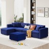Buenhomino Sectional Sofa with Storage Seat Velvet U Shaped Couch with Reversible Chaise Convertible Sectional Couches for Living Room - 2 of 4