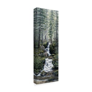 Trademark Fine Art -Jeff Tift 'Cascade Wolves' Canvas Art - 1 of 3