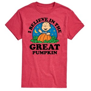 Men's - Peanuts - I Believe In The Great Pumpkin Short Sleeve Graphic T-Shirt - 1 of 4