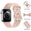 HTUTWOO Checkered Apple Watch Silicone Strap, Slim Sport Band 38/40/41/42/44/45/46/49mm for iWatch Series 11 10 9 8 7 6 5 4 3 2 1 SE Ultra - 3 of 4