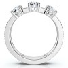 Pompeii3 3/4Ct Jade Diamond Wedding Stackable Ring 14k Gold or Platinum Lab Created - 2 of 4