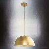 Urban Ambiance Luxury Mid-Century Modern Indoor Pendant,  8-5/8''H x 15-3/4"W x 15-3/4''D,  Brushed Gold Finish, UHP4792 - 4 of 4