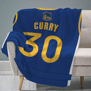 Sleep Squad Golden State Warriors Stephen Curry 60 x 80 Raschel Plush Jersey Blanket