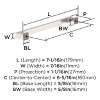 Amerock Bridgeport Cabinet or Furniture Pulls, 10 Pack - 3 of 4