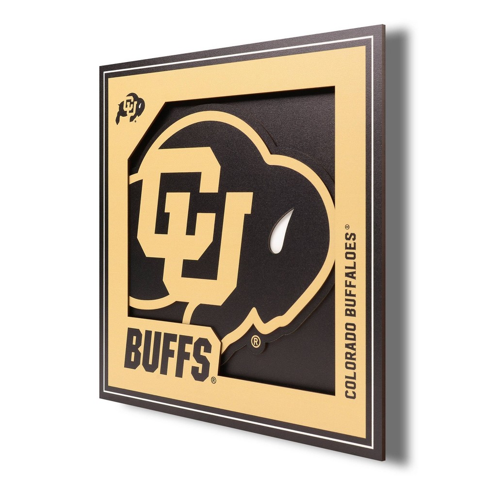 Photos - Other interior and decor NCAA Colorado Buffaloes 3D Logo Series Wall Art - 12"x12"