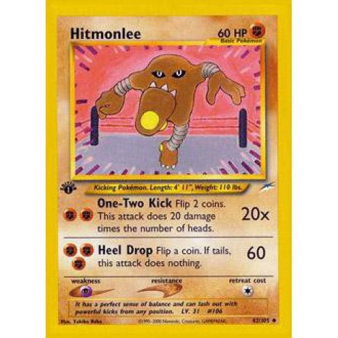 Pokemon Neo Destiny Uncommon Hitmonlee 42