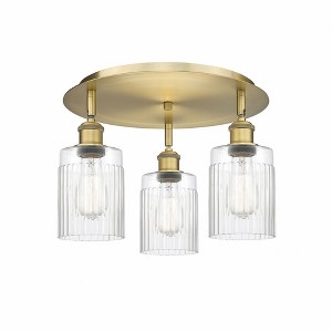 Hadley - 3 Light Flush Mount In Art Deco Style-9.5 Inches Tall and 16.25 Inches Wide - 1 of 1