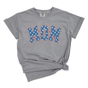 Simply Sage Market Patriotic Mom Varsity Garment Dyed Tee - 1 of 4