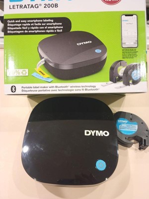 Dymo Letratag 200b Bluetooth Label Maker Black With 2pk Assorted Label ...