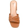 Journee Collection Womens Moree Open Square Toe Block Heel Sandals Brown 7.5 - 4 of 4