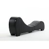 TIRAMISUBEST Modern Faux Leather Yoga Chaise Lounge - Curved Sofa for Stretching, Relaxing in Living Room or Bedroom, Accent Chair - 4 of 4