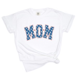 Simply Sage Market Patriotic Mom Varsity Garment Dyed Tee - 1 of 4