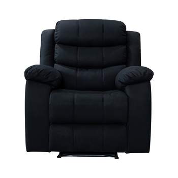 Fc Design Manual Recliner With Overstuffed Cushions And Pillow Top