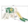 JUJABU Freestanding Castle Climbing Crawling Playhouse with Slide - 3 of 4
