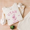 Simply Sage Market Women's Lightweight Garment Dyed Graphic Sweatshirt Embroidered Utah Sego Flower - 2 of 4