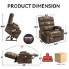 Medium Dual Motor Power Lift Recliner Chair with 8-Point Vibration Massage, Lumbar Heating, Dual Cup Holders, and Dual Side Pockets - 2 of 4