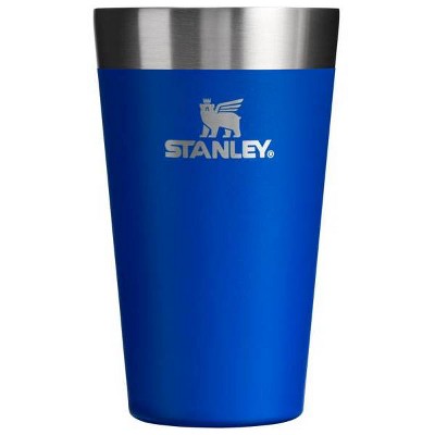 Stanley 16 oz Adventure Stainless Steel Everyday Stacking Pint Admiral Blue: Dishwasher-Safe Drinkware for Hot & Cold Beverages