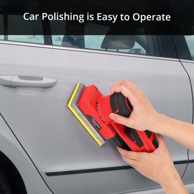 260W 4,000-10,000rpm Brushless Motor Random Orbital Sheet Sander with 12 Sanding Paper, For Sanding,Polishing