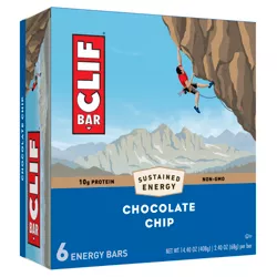 CLIF Bar Chocolate Chip Energy Bars - 6ct