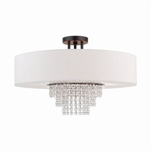 Livex Lighting Carlisle 5 - Light Semi-Flush Mount in  English Bronze - 1 of 4