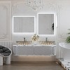 Keonjinn Smart LED Bathroom Vanity Wall Mirror, 3 Color Temperatures Dimmable, Frontlit & Backlit, Dimmable, Acrylic Edge, Anti Fog, Radar Sensor - 2 of 4
