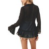 Women's Tessa Ruffled Tie Front Blouse - DRESS FORUM - 4 of 4