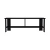 SEVOBAL TV Stands and Consoles TV Stand with 2 Shelves Modern Design and Ample Storage for Living Room, Black, 12.2"*47.3"*16.6" - 3 of 4