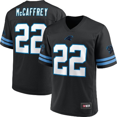 Youth Christian McCaffrey Black Carolina Panthers Replica Jersey