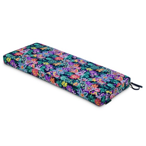 Vera Bradley 54 x18 Happy Blooms Outdoor Patio Bench Cushion Water resistant Zippered Foam filled Target
