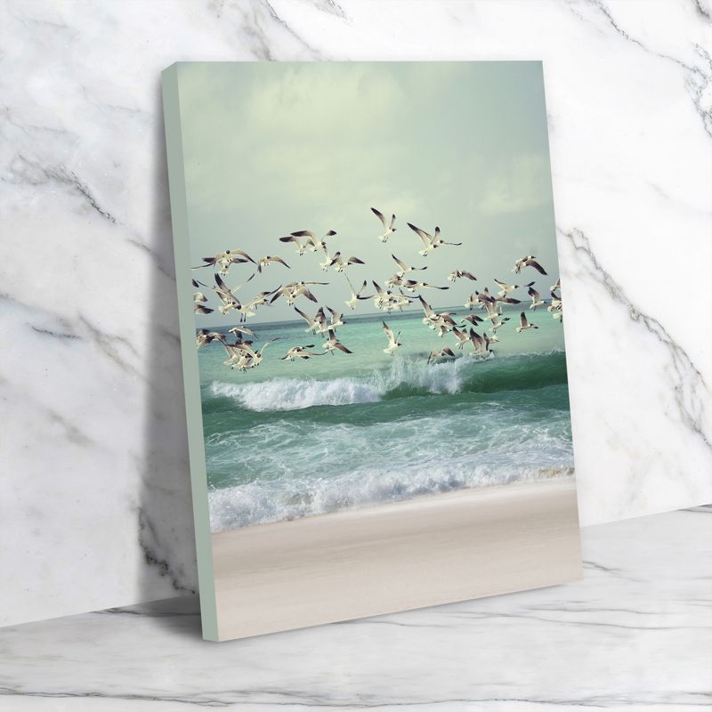 Americanflat Animal Coastal Beach Photography By Tanya Shumkina Wrapped Canvas, 4 of 7