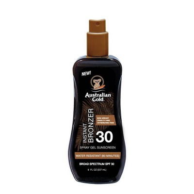 Australian Gold Spray Gel with Instant Bronzer - SPF 30 - 8oz
