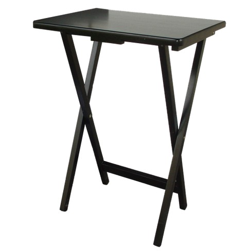 Tv Tray Wood Black Plastic Dev Group Target