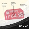 MaseiKar Wakayama City 4638 Red Japan Auto Parts Bicycle TV YAMAHA License Plate 8x4 - 2 of 4