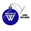 Wellesley College Primary Logo Acrylic Christmas Tree Holiday Ornament - 3 of 4