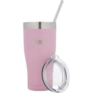 Healthy Human Stainless Steel Tumbler with Straw & Lid |(32oz, Petal Pink) - 1 of 4