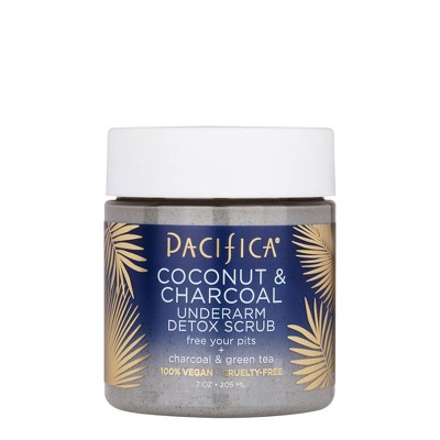 Pacifica Coconut & Charcoal Underarm Detox Scrub - 7oz