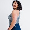 Calypsa Women's Plus Size Maya Tankini Swim Top With Built-in Bra - 3 of 4