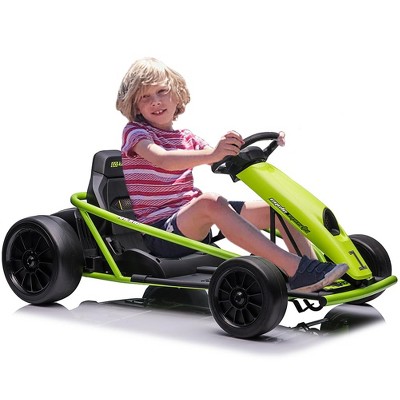 24V 9Ah Kids Ride-On Go-Kart Toy, High-Speed 8MPH Drifting Car with Powerful Motors