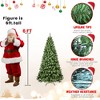 COWLOWN Pre-Lit Christmas Tree, 551 PVC Branch Tips, Memory Wire & Metal Stand, Easy Setup Holiday Tree for Small Spaces - 4 of 4