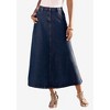 Roaman's Women's Plus Size Petite Complete Cotton A-Line Skirt - image 4 of 4