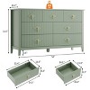 7 Drawer Dresser for Bedroom, 54"W Wooden Chest of Drawers with Metal Handles, Fluted Clothes Storage Organizer, Dresser TV Stand for Hallway - 3 of 4
