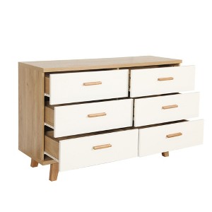 NicBex Classic White Dresser for Bedroom,Wood Drawer with Solid Wood Handle,Dressers for Kids Room,Living Room,Entry and Hallway,White - 1 of 4