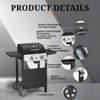 R.W.FLAME Propane Gas Grill 21000 BTU with 2-Burner,325 sq.in. Outdoor BBQ Grill for Barbecue Cooking with Top Cover Lid,Wheels,Side Storage Shelves - 4 of 4