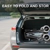 NAYSAYE Folding Wagon 3-in-1 Collapsible Utility Cart with Bench Seat and All Terrain Wheels for Camping, Black, 40.94"*20.47"*44.29" - 3 of 4