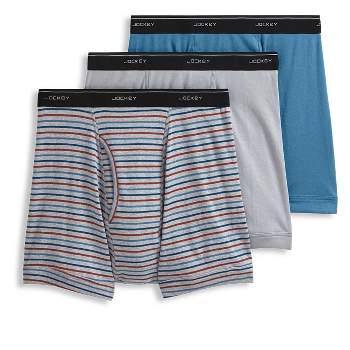 Jockey Men's Classic Low Rise Brief - 3 Pack 36 Really Teal/grey  Heather/burgundy Blush : Target