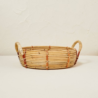 14" x 5.5" Round Rattan Tray - Opalhouse™ designed with Jungalow™